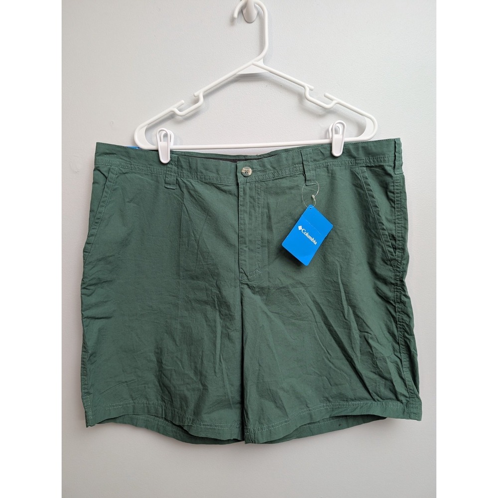 L3 Columbia Mens Size 40 Green Pine Canyon 8" Inseam Weekend Shorts (T9)